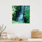 WASSERFALL IN SHAWS GARDEN POSTER (Küche)