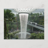 Wasserfall in Singapur Postkarte (Vorderseite)