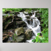 Wasserfall in Smokey Mountains 2 Poster (Vorne)