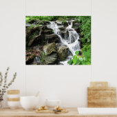 Wasserfall in Smokey Mountains 2 Poster (Küche)