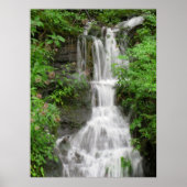 Wasserfall in Smokey Mountains Poster (Vorne)