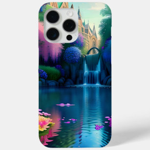 Wasserfall in Teich mit Blume Case-Mate iPhone Hülle