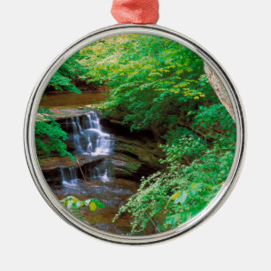 Wasserfall in verhungertem Felsen-Staats-Park Ornament Aus Metall