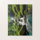Wasserfall in Wanne Berk Berg des Dschungel-| Phu Puzzle (Vertikal)
