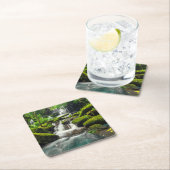 Wasserfall in Wanne Berk Berg des Dschungel-| Phu Rechteckiger Pappuntersetzer (Vor Ort)