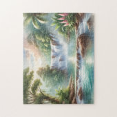 "WASSERFALL IN WATERCOLOR" PUZZLE (Vertikal)