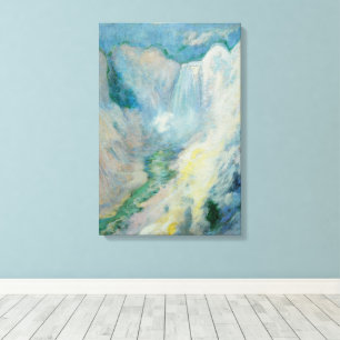 Wasserfall in Yellowstone von Twachtman, Vintage A Leinwanddruck