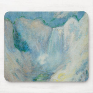 Wasserfall in Yellowstone von Twachtman, Vintage A Mousepad