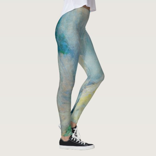 Wasserfall in Yellowstone von Twachtman, Vintage K Leggings (Rechts)