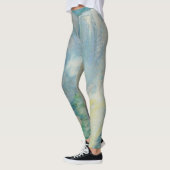 Wasserfall in Yellowstone von Twachtman, Vintage K Leggings (Links)
