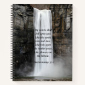 Wasserfall-individuelles Notebook Notizblock (Vorderseite)