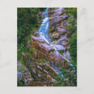 Wasserfall - Inkapfad, Peru - Wanderfotografie Postkarte