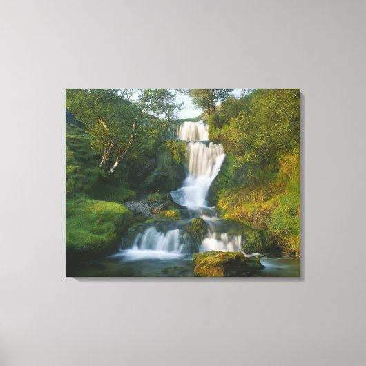 Wasserfall, Insel Skye, Schottland Leinwanddruck (Vorderseite)