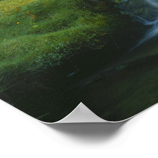 Wasserfall, Insel Skye, Schottland Poster (Ecke)