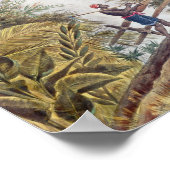 Wasserfall Itamaraty in der Serra da Estrela Poster (Ecke)