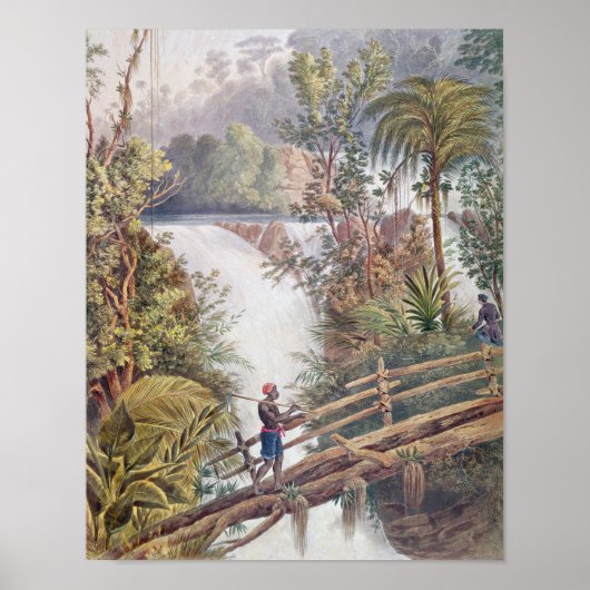 Wasserfall Itamaraty in der Serra da Estrela Poster (Vorne)