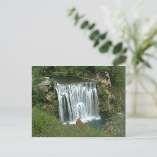Wasserfall - Jajce Postkarte (Stehend Vorderseite)