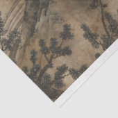 Wasserfall (japanische Landschaftskunst) (Kano Mot Seidenpapier (Ausschnitt)