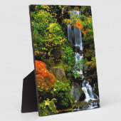 Wasserfall Japanischer Garten Portland Fotoplatte (Seite)