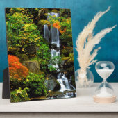 Wasserfall Japanischer Garten Portland Fotoplatte (Seite)