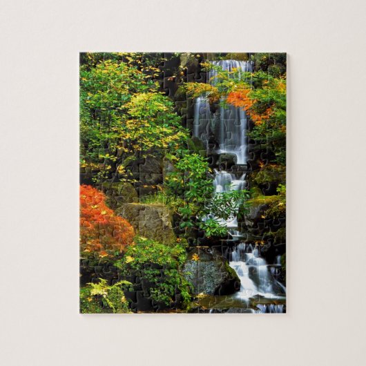 Wasserfall-japanischer Garten Portland Puzzle (Vertikal)