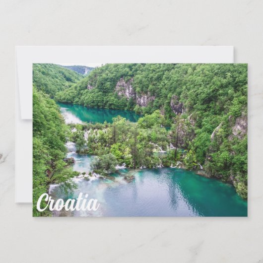 Wasserfall-Kaskade im Park der Plitvice Seen, Kroa (Vorderseite)