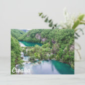 Wasserfall-Kaskade im Park der Plitvice Seen, Kroa (Stehend Vorderseite)