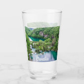 Wasserfall-Kaskade im Park der Plitvice Seen, Kroa Glas (Vorderseite)