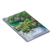 Wasserfall-Kaskade im Park der Plitvice Seen, Kroa Notizblock (Rechte Seite)