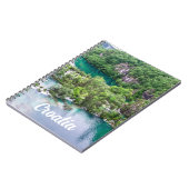 Wasserfall-Kaskade im Park der Plitvice Seen, Kroa Notizblock (Linke Seite)