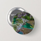 Wasserfall Kaskade im Park der Plitvicer Seen Button (Vorne & Hinten)