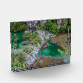 Wasserfall Kaskade im Park der Plitvicer Seen Fotoblock (Links)
