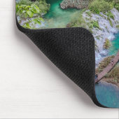 Wasserfall Kaskade im Park der Plitvicer Seen Mousepad (Ecke)