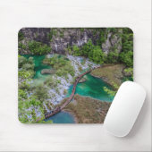 Wasserfall Kaskade im Park der Plitvicer Seen Mousepad (Mit Mouse)
