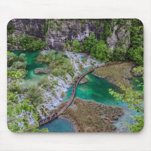 Wasserfall Kaskade im Park der Plitvicer Seen Mousepad (Vorne)