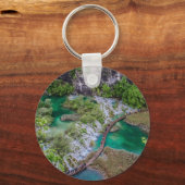 Wasserfall Kaskade im Park der Plitvicer Seen Schlüsselanhänger (Vorderseite)