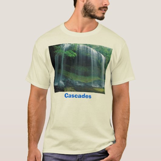 Wasserfall, Kaskaden T-Shirt (Vorderseite)