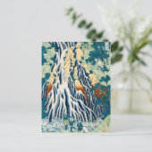 Wasserfall Kirifuri im Kurokami-Berg von Hokusai Postkarte (Stehend Vorderseite)