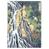 Wasserfall Kirifuri in der Nähe des Kurokami-Gebir Klemmbrett (Rückseite)