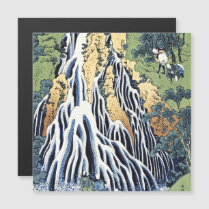 Wasserfall Kirifuri in der Nähe des Kurokami-Gebir Magnetkarte