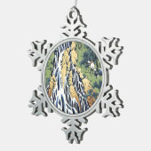 Wasserfall Kirifuri in der Nähe des Kurokami-Gebir Schneeflocken Zinn-Ornament (Rechts)