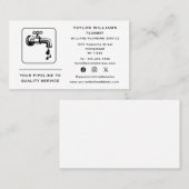 Wasserfall-Klempner für soziale Medien Visitenkarte (Vorne/Hinten)