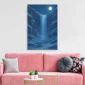 Wasserfall-Klippe Leinwanddruck (Insitu (Wohnzimmer))