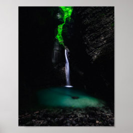 Wasserfall Kozjak in all seiner Pracht Poster