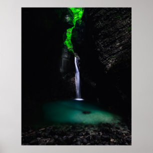 Wasserfall Kozjak in all seiner Pracht Poster