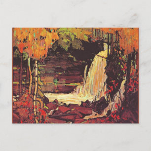 Wasserfall, Kunstmalerei, Postkarte