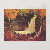 Wasserfall, Kunstmalerei, Postkarte (Vorderseite)