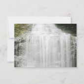Wasserfall Land Outdoor Hochzeit RSVP Karte (Rückseite)
