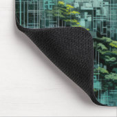 Wasserfall Landschaft Art Deco Mousepad (Ecke)