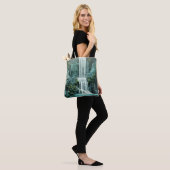 Wasserfall Landschaft Art Deco Tasche (Am Model)